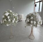FC0032 White roses orchid flower centerpieces for wedding decoration - Image 3