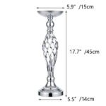 CS001 Dining table candlestick ornaments gold iron vase twisted candle holder wedding flower vase - Image 13