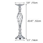 CS001 Dining table candlestick ornaments gold iron vase twisted candle holder wedding flower vase - Image 14