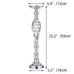 CS001 Dining table candlestick ornaments gold iron vase twisted candle holder wedding flower vase - Image 15