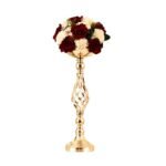 CS001 Dining table candlestick ornaments gold iron vase twisted candle holder wedding flower vase - Image 4