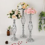CS001 Dining table candlestick ornaments gold iron vase twisted candle holder wedding flower vase - Image 7