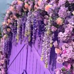 FA004 Purple roses flower arch 6ft 7ft 8ft - Image 2