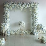 FA005 White roses flower arch 6ft 7ft 8ft - Image 4