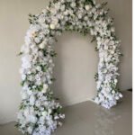 FA008 White roses flower arch 6ft 7ft 8ft - Image 6