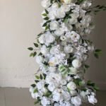 FA008 White roses flower arch 6ft 7ft 8ft - Image 2