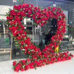 FA009 Red roses with leaves flower arch 6ft 7ft 8ft - Image 7