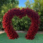 FA010 Red roses flower arch 6ft 7ft 8ft - Image 5