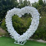 FA011 White roses flower arch 6ft 7ft 8ft - Image 5