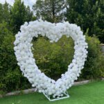 FA011 White roses flower arch 6ft 7ft 8ft - Image 6