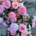 FA013 Pink roses flower arch 6ft 7ft 8ft - Image 3