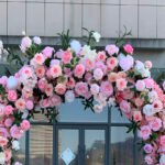 FA013 Pink roses flower arch 6ft 7ft 8ft - Image 5