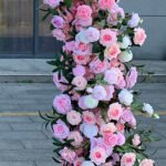 FA013 Pink roses flower arch 6ft 7ft 8ft - Image 4
