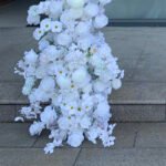 FA018 White roses flower arch 6ft 7ft 8ft - Image 3