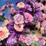 FA020 Purple roses flower arch 6ft 7ft 8ft - Image 4