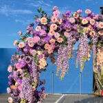 FA020 Purple roses flower arch 6ft 7ft 8ft - Image 3