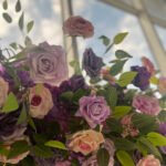 FA021 Purple roses with leaves flower arch 6ft 7ft 8ft - Image 5