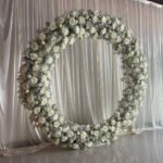 FA023 Whie roses with gyp flower arch 6ft 7ft 8ft - Image 5