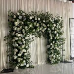 FA024 White roses with leaves flower arch 6ft 7ft 8ft - Image 5