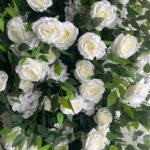 FA024 White roses with leaves flower arch 6ft 7ft 8ft - Image 4