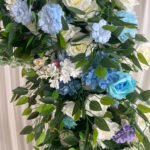 FA025 Colorful roses with leaves flower arch 6ft 7ft 8ft - Image 3