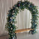 FA025 Colorful roses with leaves flower arch 6ft 7ft 8ft - Image 7