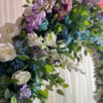 FA025 Colorful roses with leaves flower arch 6ft 7ft 8ft - Image 2