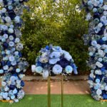 FA030 Blue roses flower arch 6ft 7ft 8ft - Image 6