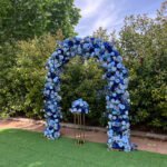 FA030 Blue roses flower arch 6ft 7ft 8ft - Image 5