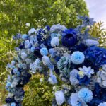 FA030 Blue roses flower arch 6ft 7ft 8ft - Image 2