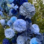 FA030 Blue roses flower arch 6ft 7ft 8ft - Image 4