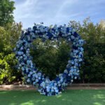 FA031 Blue roses flower arch 6ft 7ft 8ft