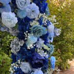 FA031 Blue roses flower arch 6ft 7ft 8ft - Image 6