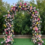 FA033 Colorful roses flower arch 6ft 7ft 8ft