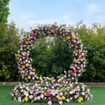 FA035 Colorful roses round flower arch 6ft 7ft 8ft