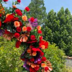 FA040 Colorful roses with leaves flower arch 6ft 7ft 8ft - Image 4