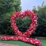 FA041 Hot pink roses flower arch 6ft 7ft 8ft - Image 6