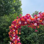 FA041 Hot pink roses flower arch 6ft 7ft 8ft - Image 2