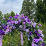 FA042 Purple roses flower arch 6ft 7ft 8ft - Image 4