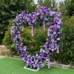 FA042 Purple roses flower arch 6ft 7ft 8ft - Image 5