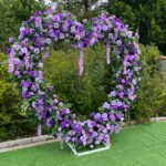 FA042 Purple roses flower arch 6ft 7ft 8ft - Image 7