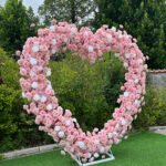 FA043 Pink roses flower arch 6ft 7ft 8ft - Image 6