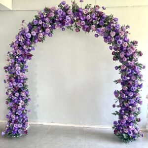 FA1003 Purple roses flower arch 6ft 7ft 8ft