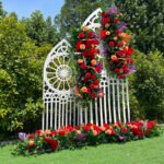 FB1004 Red roses flower backdrops set for wedding decoration - Image 5