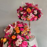 FA1006 Hot pink roses flower arch 6ft 7ft 8ft - Image 3