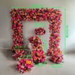 FA1006 Hot pink roses flower arch 6ft 7ft 8ft - Image 5