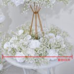 FA1007 White roses gyp flower arch 6ft 7ft 8ft - Image 8