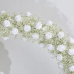 FA1007 White roses gyp flower arch 6ft 7ft 8ft - Image 2