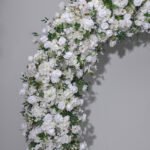 FA1013 White roses with leaves flower arch 6ft 7ft 8ft - Image 2