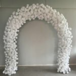 FA1015 White roses flower arch 6ft 7ft 8ft